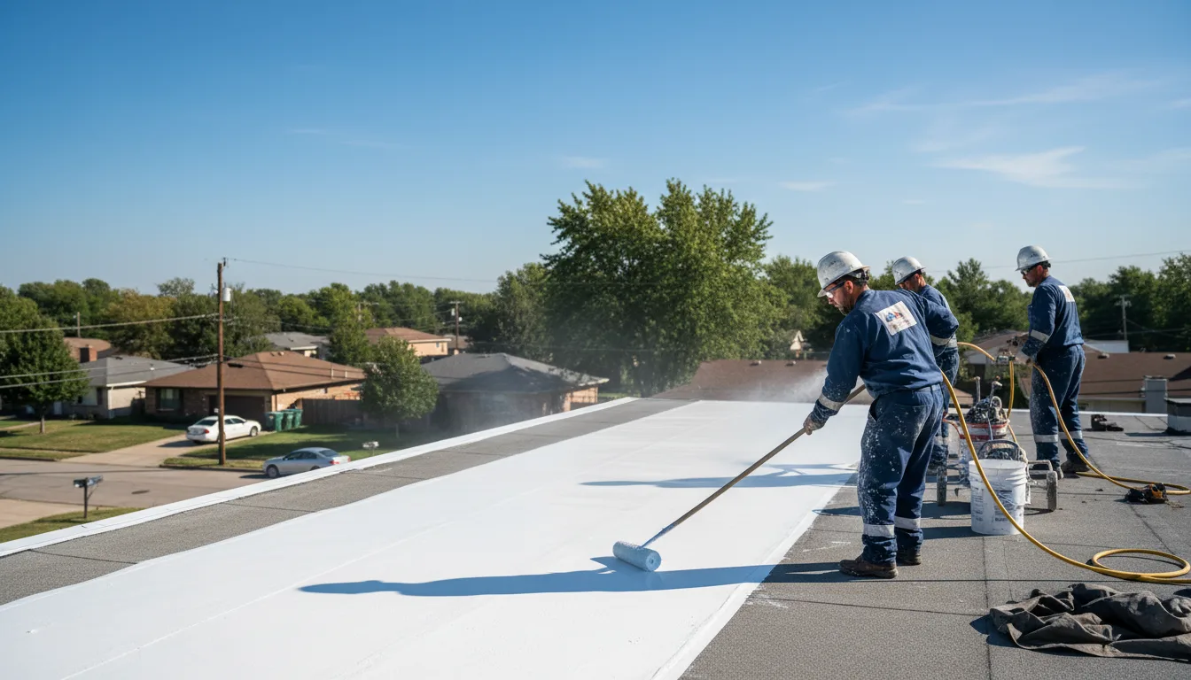 Commercial roof coating in Dawson, TX near me